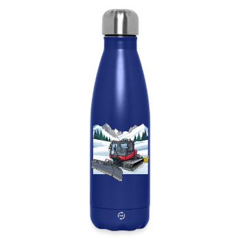 Snow groomer clearing - Insulated Water Bottle 500 ml - dark blue  - Front