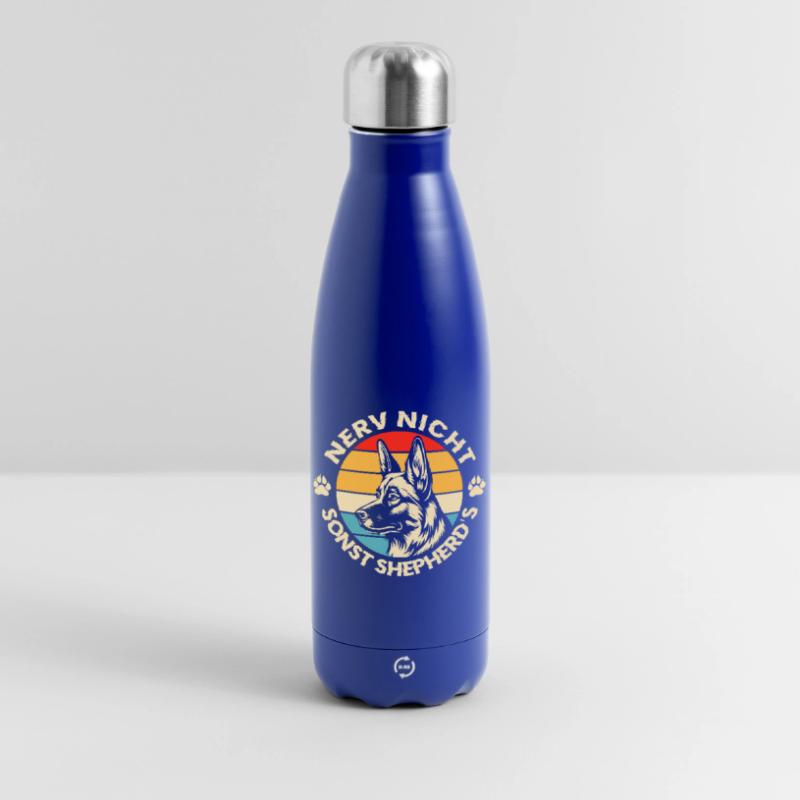 Schäferhund Geschenke Hund Herrchen Gassi Thermosflasche 500 ml