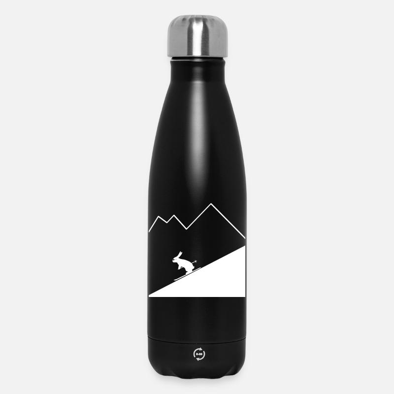 Rabbit Skier - Insulated Water Bottle 500 ml - black