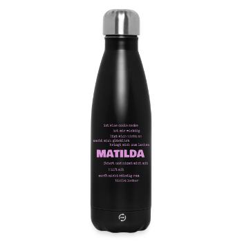 Matilda as Proverbs - Insulated Water Bottle 500 ml - black - Front
