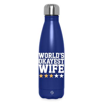 La femme la plus correcte du monde - Bouteille isotherme 500 ml - bleu foncé  - Devant