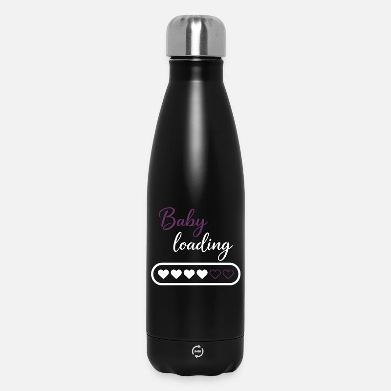 Baby Loading Herzprogress - Thermosflasche 500 ml - Schwarz