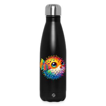 Kugelfisch - Thermosflasche 500 ml - Schwarz - Vorne