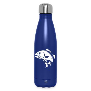Zander and perch - Insulated Water Bottle 500 ml - dark blue  - Front