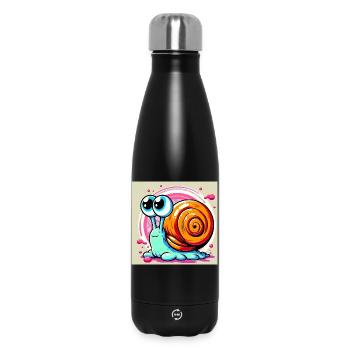 Schnecke - Thermosflasche 500 ml - Schwarz - Vorne