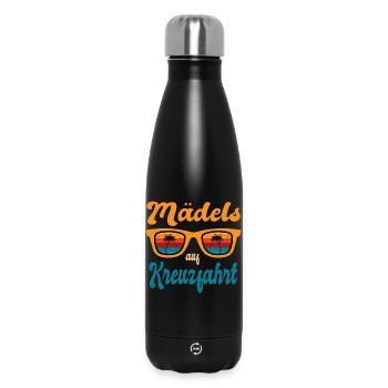 Girls On Cruise Party Partner Look - Insulated Water Bottle 500 ml - black - Front