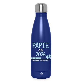 Opa 2026 schenkt zukünftigen Großvater - Thermosflasche 500 ml - Dunkelblau  - Vorne