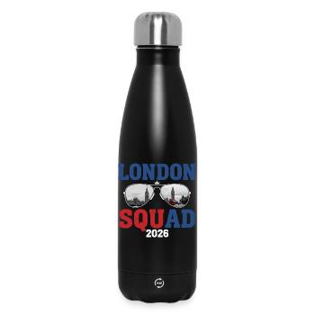 Plantilla de Londres 2026 - Botella de agua isotérmica 500 ml - negro - delante