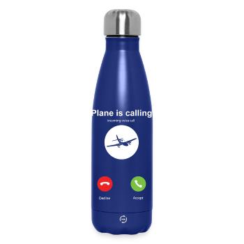 Mon avion appelle - Bouteille isotherme 500 ml - bleu foncé  - Devant