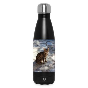 Katze Kätzchen - Thermosflasche 500 ml - Schwarz - Vorne
