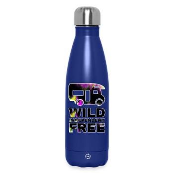 Camper Freiheit - Thermosflasche 500 ml - Dunkelblau  - Vorne