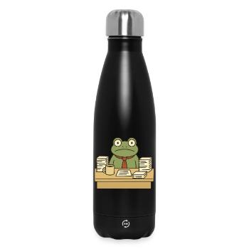 Business Frog - Insulated Water Bottle 500 ml - black - Front