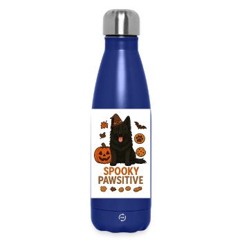 Spooky Pawsitive - Insulated Water Bottle 500 ml - dark blue  - Front