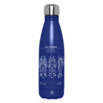 Retro-Patent-Astronautenanzug - Thermosflasche 500 ml - Dunkelblau  - Vorne