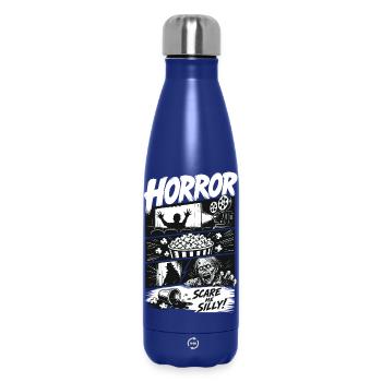 Horror Popcorn Comic Style - Thermosflasche 500 ml - Dunkelblau  - Vorne