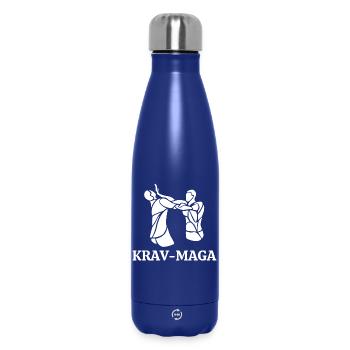 Krav Maga, Selbstverteidigung, Selbstverteidigung - Thermosflasche 500 ml - Dunkelblau  - Vorne