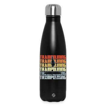 Vintage Trampolinspringen - Thermosflasche 500 ml - Schwarz - Vorne