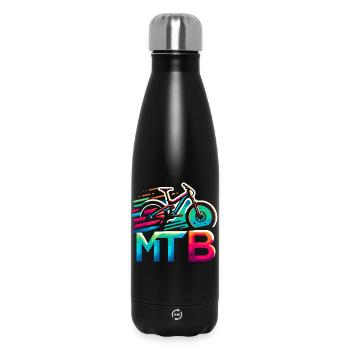 Vibrant MTB Bike Splash - Insulated Water Bottle 500 ml - black - Front