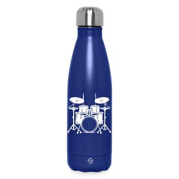 Croquis de tambour - Bouteille isotherme 500 ml - bleu foncé  - Devant