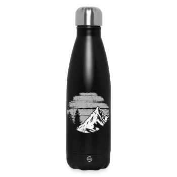 Alpine Ridge Monochrom - Thermosflasche 500 ml - Schwarz - Vorne