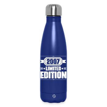 2007 Limited Edition Geboren 2007, Vintage-Design - Thermosflasche 500 ml - Dunkelblau  - Vorne