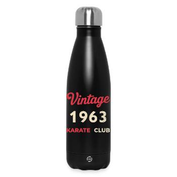 Vintage 1963 – Année de naissance rétro du Karate Club - Bouteille isotherme 500 ml - noir - Devant