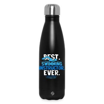 Schwimmlehrer Best Swimming Instructor Ever - Thermosflasche 500 ml - Schwarz - Vorne