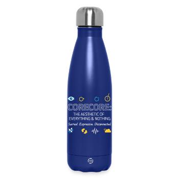 Corecore The Aesthetic of Everything Collage - Thermosflasche 500 ml - Dunkelblau  - Vorne