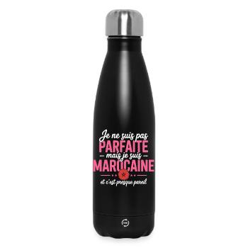 je suis marocaine - Bouteille isotherme 500 ml - noir - Devant