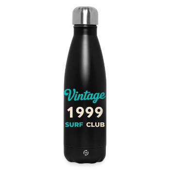 Cadeau vintage de l’année de naissance rétro du Surf Club 1999 - Bouteille isotherme 500 ml - noir - Devant