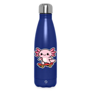 Skateboard Axolotl - Bouteille isotherme 500 ml - bleu foncé  - Devant
