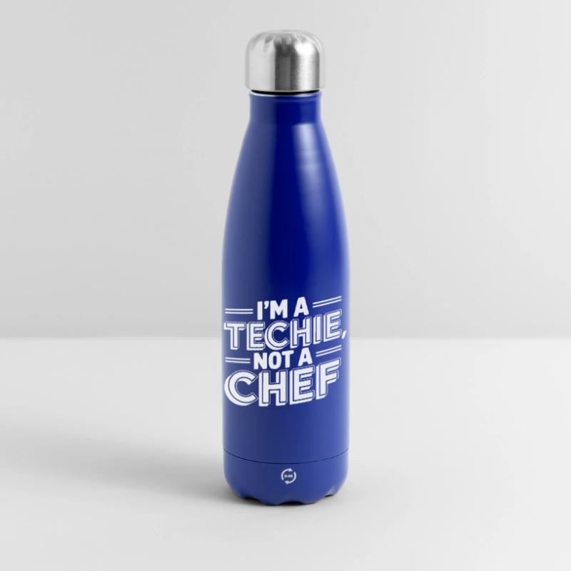 Techie Not a Chef Technician IT Programmer Insulated Water Bottle 500 ml