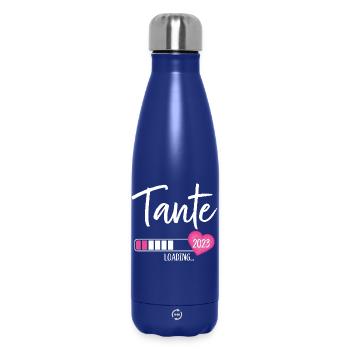 Tante Loading 2023 Herz Nichte Mädchen - Thermosflasche 500 ml - Dunkelblau  - Vorne