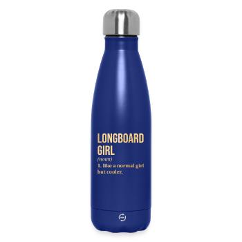 Longboard - Thermosflasche 500 ml - Dunkelblau  - Vorne