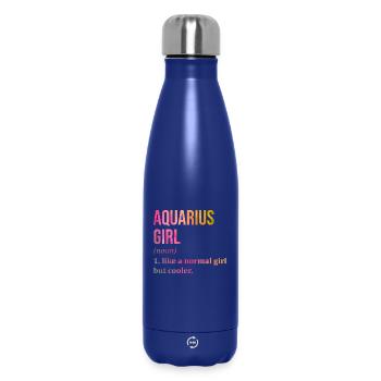 Aquarius - Insulated Water Bottle 500 ml - dark blue  - Front
