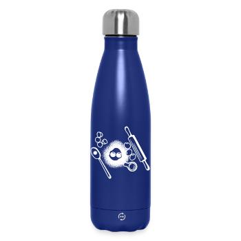Backzutaten Zeichnung - Thermosflasche 500 ml - Dunkelblau  - Vorne
