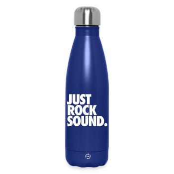 Juste du son rock - Bouteille isotherme 500 ml - bleu foncé  - Devant