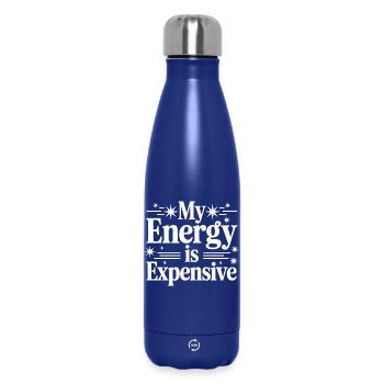 Mon énergie est chère - Bouteille isotherme 500 ml - bleu foncé  - Devant