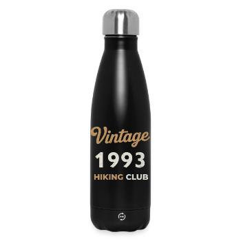 Vintage 1993 – Sailing Club Retro Year of Birth - Insulated Water Bottle 500 ml - black - Front