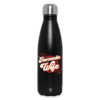 Favourite Wife | Colors changeable - Insulated Water Bottle 500 ml - black - Front
