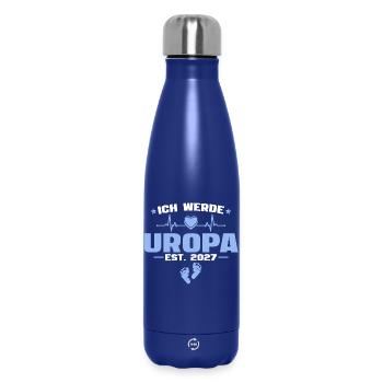 Ich werde Uropa 2027 - Baby Ankündigung Geschenk - Thermosflasche 500 ml - Dunkelblau  - Vorne