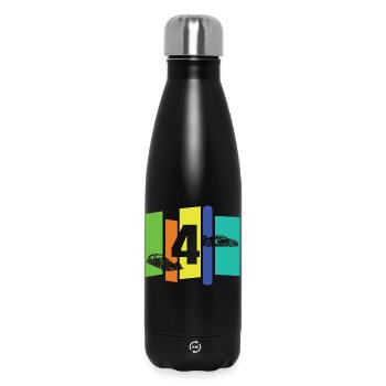 Child four years old - Insulated Water Bottle 500 ml - black - Front