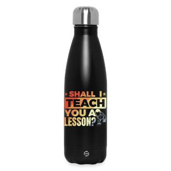Billiard player joke - Insulated Water Bottle 500 ml - black - Front