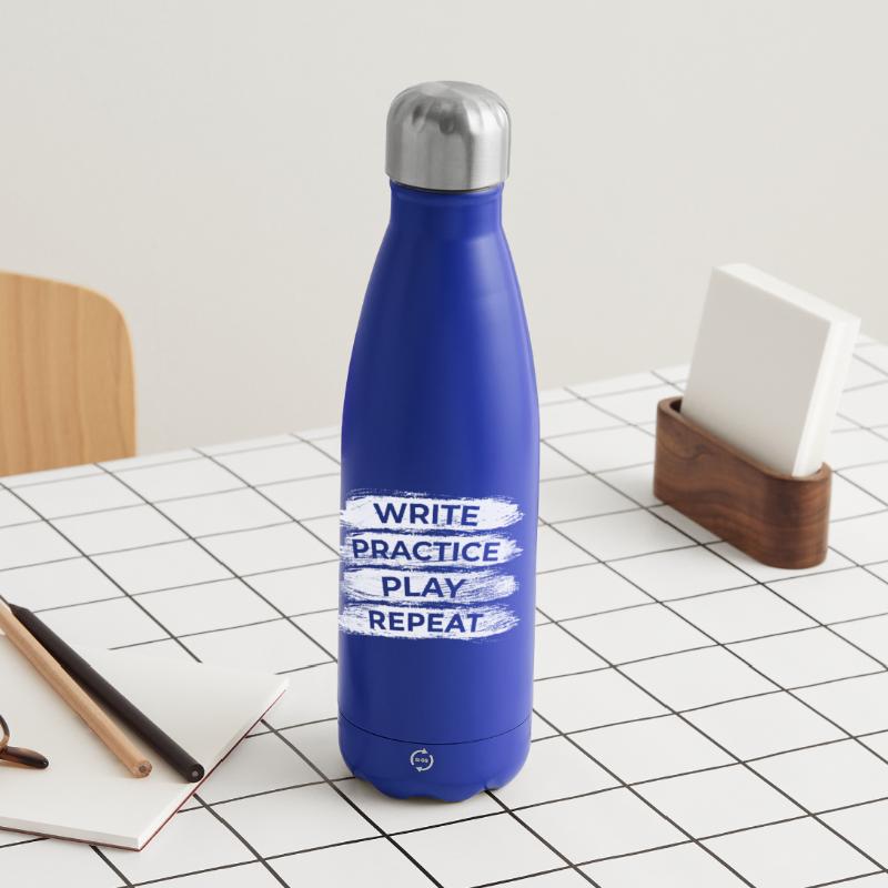 Writing, practicing, playing, repeating Insulated Water Bottle 500 ml