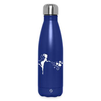 Fairytale fairy with heart magic - Insulated Water Bottle 500 ml - dark blue  - Front