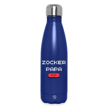 Gambler Dad - Insulated Water Bottle 500 ml - dark blue  - Front