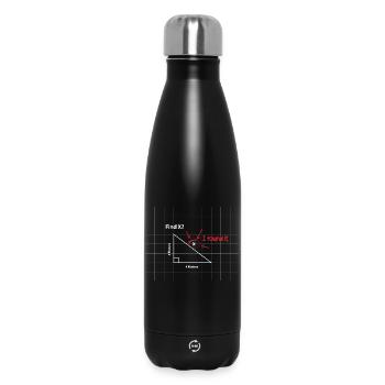 Finde X Mathe-Puzzle - Thermosflasche 500 ml - Schwarz - Vorne