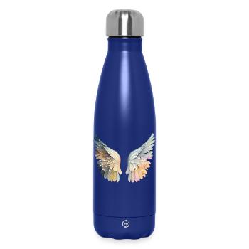 Ailes d'ange pastel artistic - Bouteille isotherme 500 ml - bleu foncé  - Devant