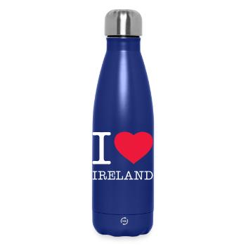 I LOVE IRELAND - Insulated Water Bottle 500 ml - dark blue  - Front