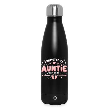 Tante 2026 Tante 2026 Befördert zu Tante 2026 - Thermosflasche 500 ml - Schwarz - Vorne